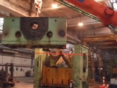 Разборка пресса усилием 500 тонн весом 63 тонны
