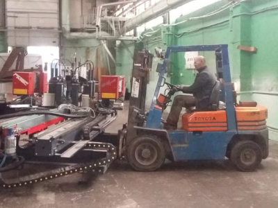 Переезд оборудование по производству ПВХ окон на заводе Горизонт