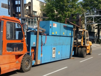 Переезд производства лазерной резки. вес оборудования 14.5 тонн Такелаж, погрузка , установка