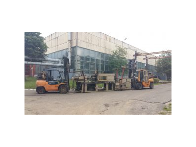 Перевозка цеха литейных аппаратов весом 14-12 тонн каждый на ЗАО » ЗВТ»