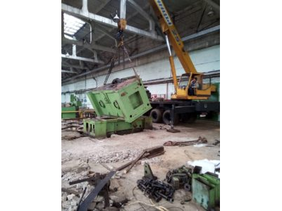 Такелажные работы. Демонтаж пресса К 2323 весом 53 тонны 