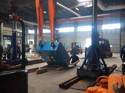 Работа нашей такелажной системы Lift System грузоподъемностью 100 тонн