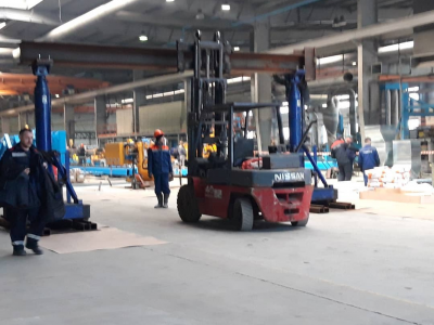 Работа нашей такелажной системы Lift System грузоподъемностью 100 тонн